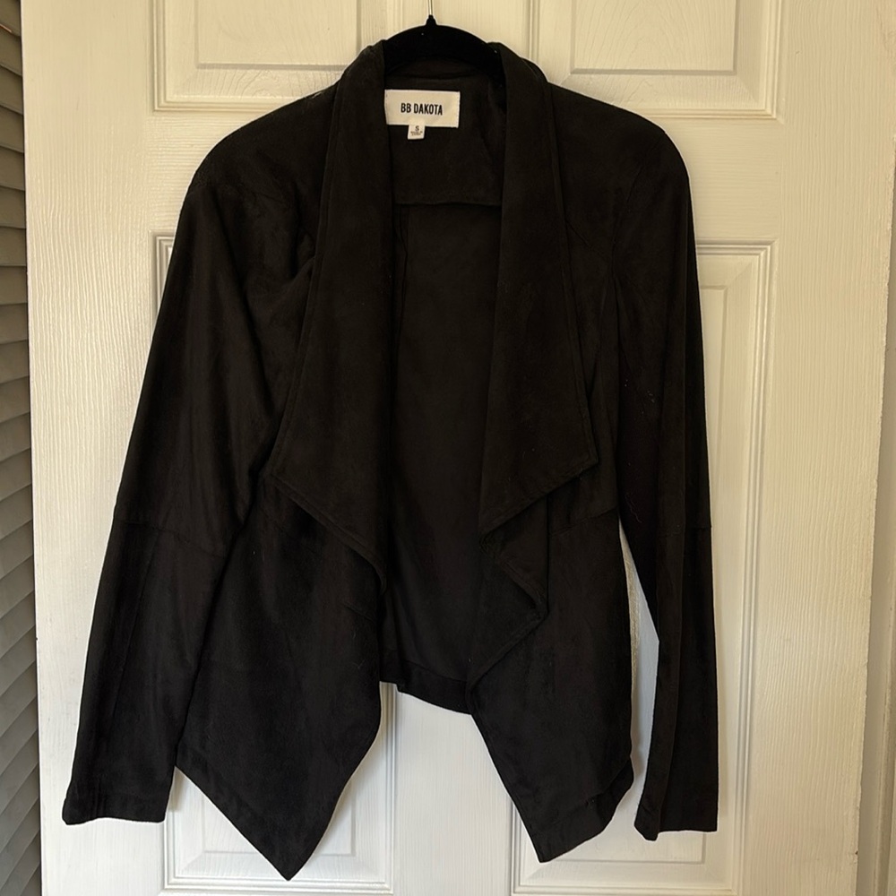 Great condition suede-like drape jacket
